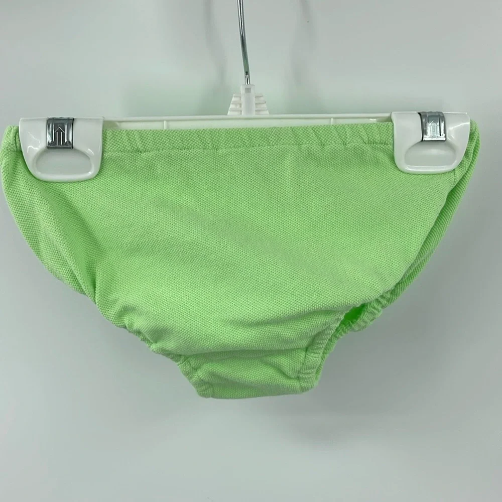Ralph Lauren 2 pc green pink polo tennis skirt dress bloomer set Size 6M